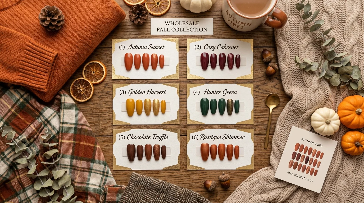 Top Các Tone Màu Nailbox Mùa Thu Bán Chạy Nhất Cho Khách Mua Sỉ