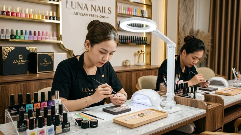 Xưởng Nailbox Thủ Công Bỏ Sỉ Cao Cấp – Móng Úp Thiết Kế Theo Yêu Cầu