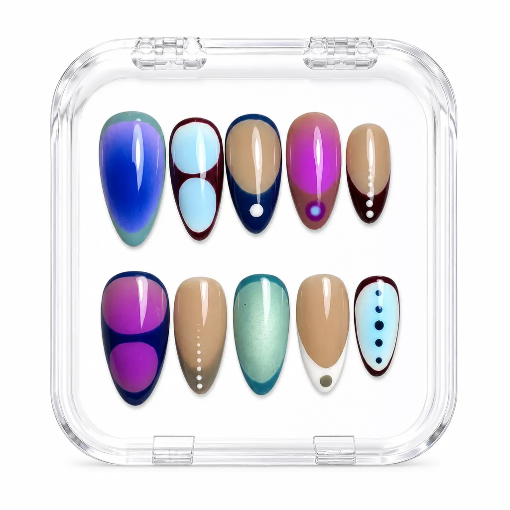 Abstract Circles – Xưởng gia công Nailbox Sỉ thủ công