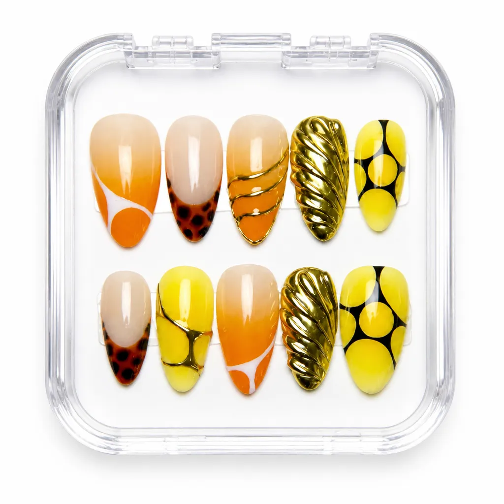 Amber Luxe Almond – Xưởng gia công Nailbox Sỉ thủ công