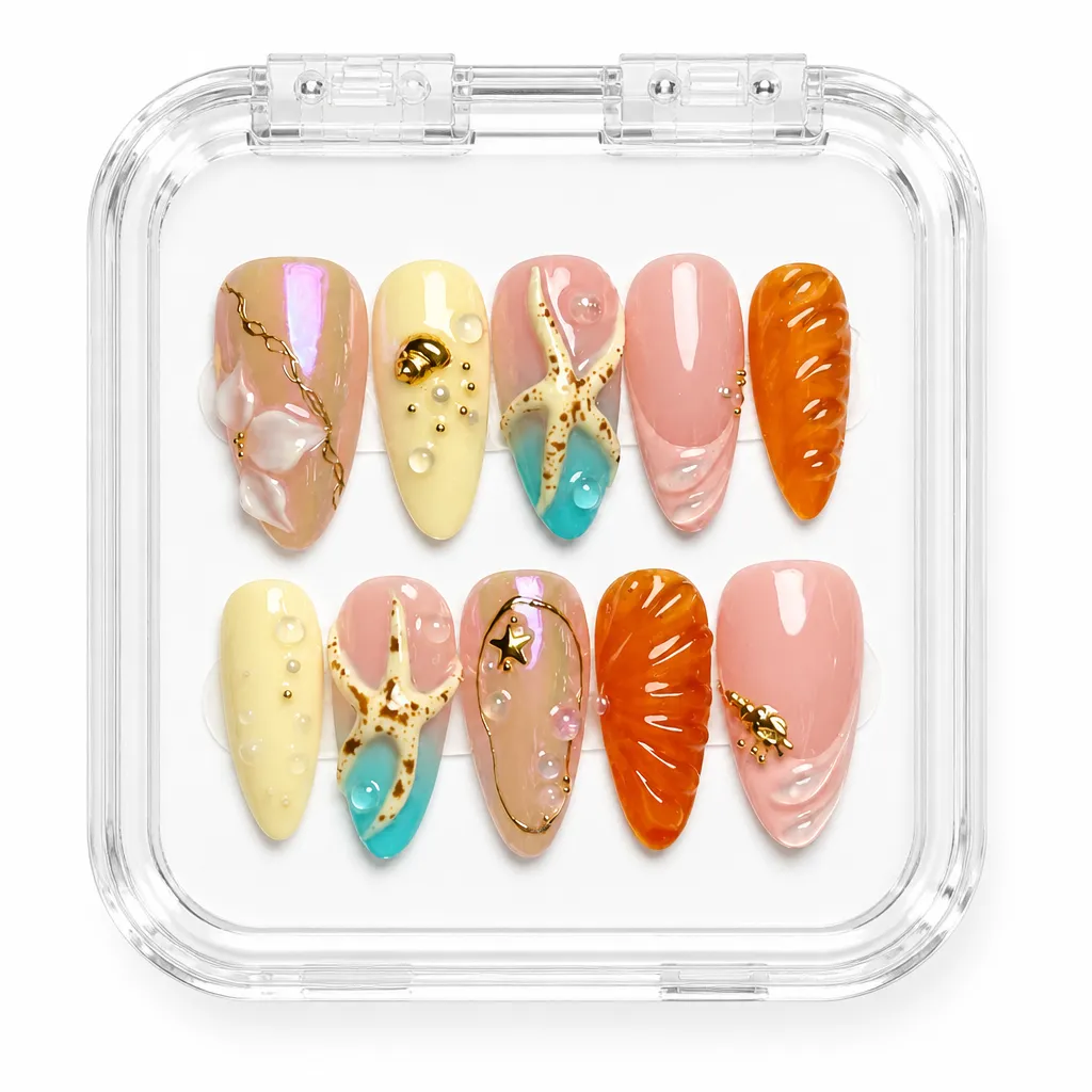 Amber Luxe Fusion – Xưởng gia công Nailbox Sỉ thủ công