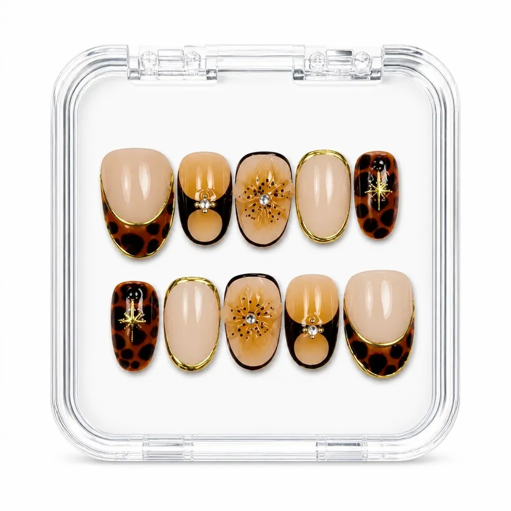 Amber Luxe Oval – Xưởng gia công Nailbox Sỉ thủ công