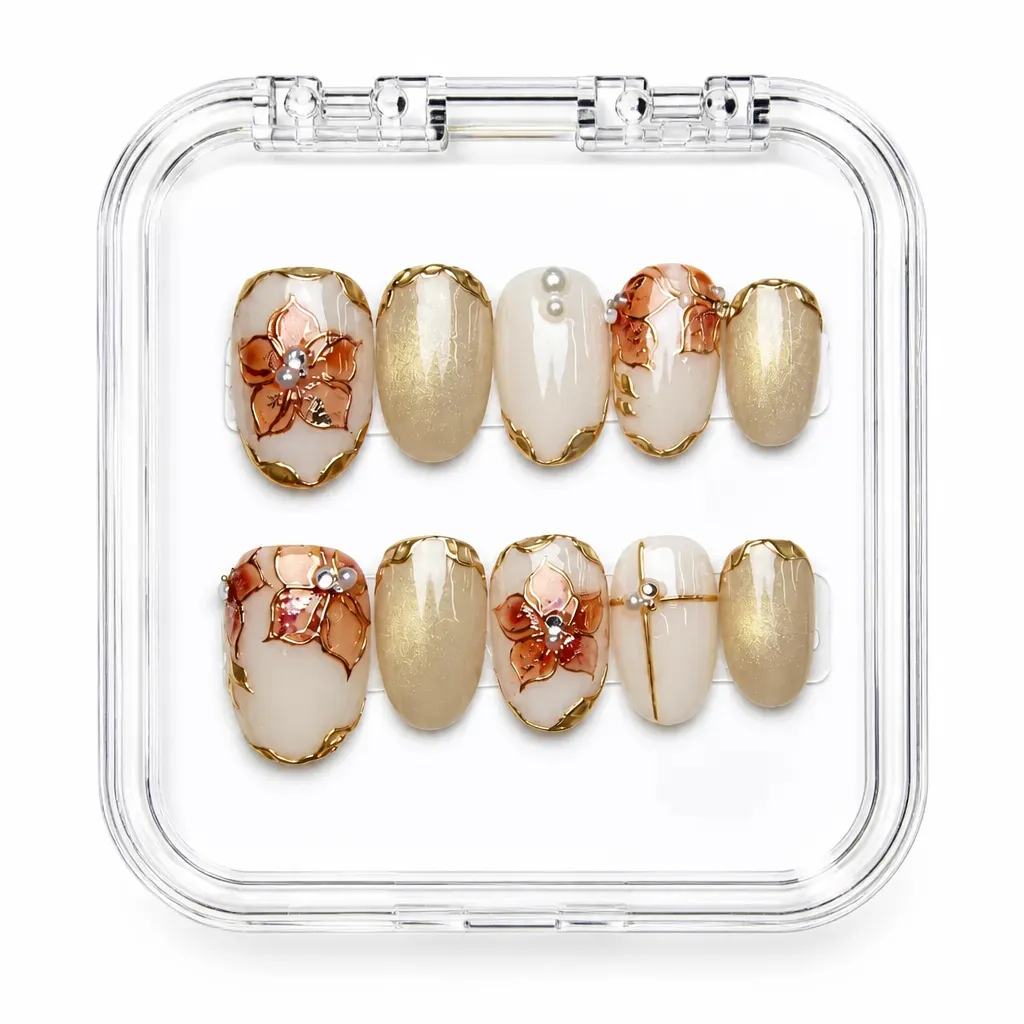 Amber Luxe Quartz – Xưởng gia công Nailbox Sỉ thủ công
