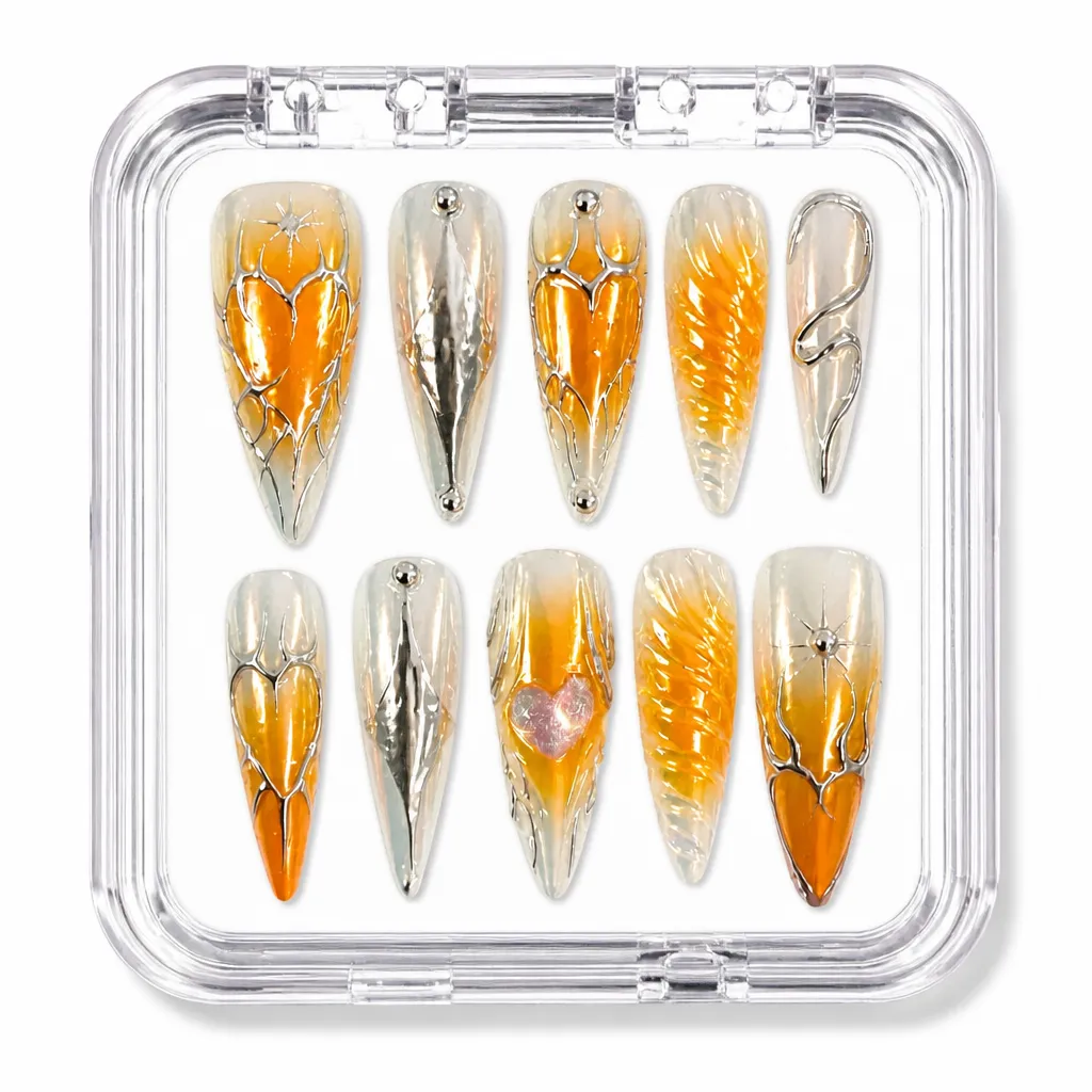 Amber Luxe Stiletto – Xưởng gia công Nailbox Sỉ thủ công