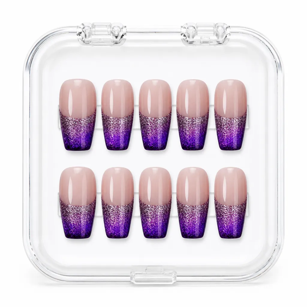 Amethyst Gradient – Xưởng gia công Nailbox Sỉ thủ công