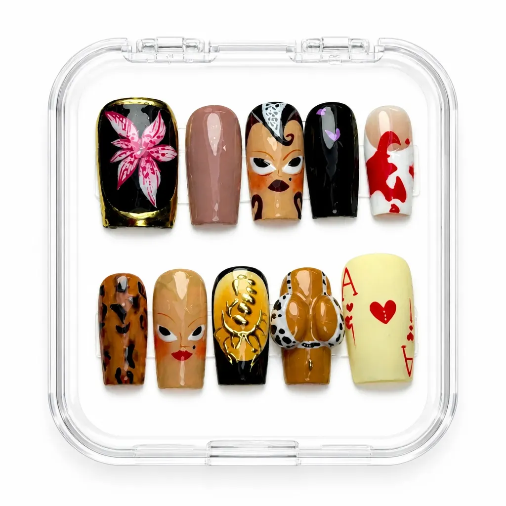 Artistic Luxe – Mẫu Nailbox Sỉ Thiết Kế Thủ Công
