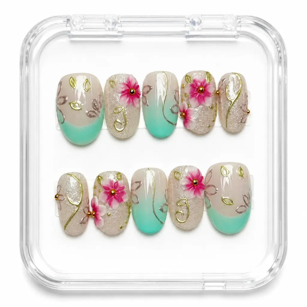 Aurora Botanical Luxe – Xưởng gia công Nailbox Sỉ thủ công