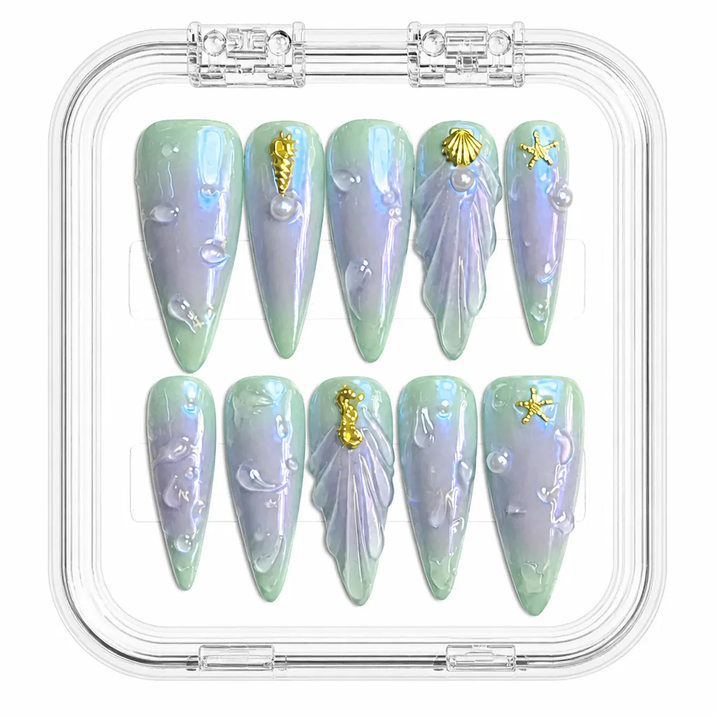 Aurora Mystique – Mẫu Nailbox Sỉ Thiết Kế Thủ Công