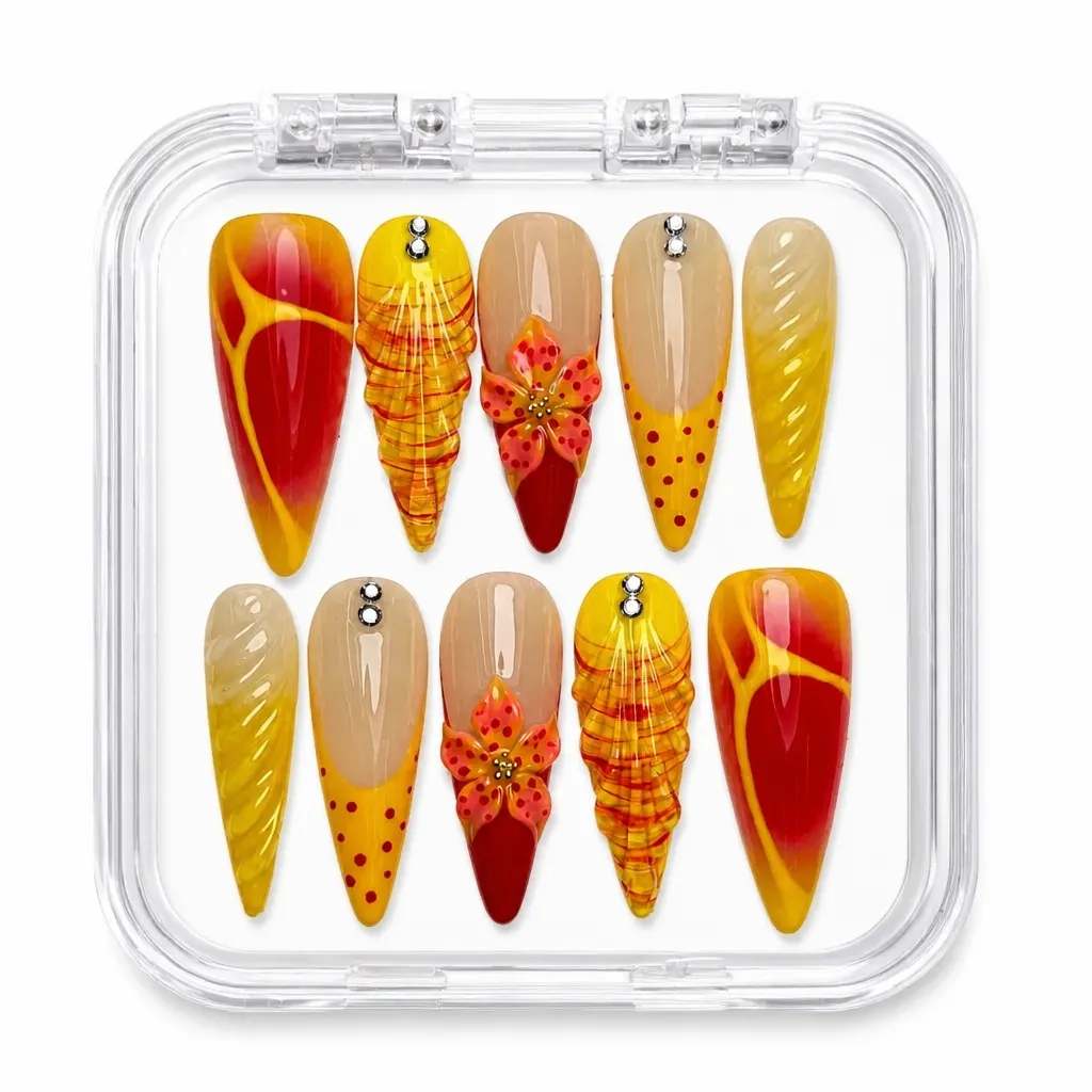 Autumn Gradient – Xưởng gia công Nailbox Sỉ thủ công