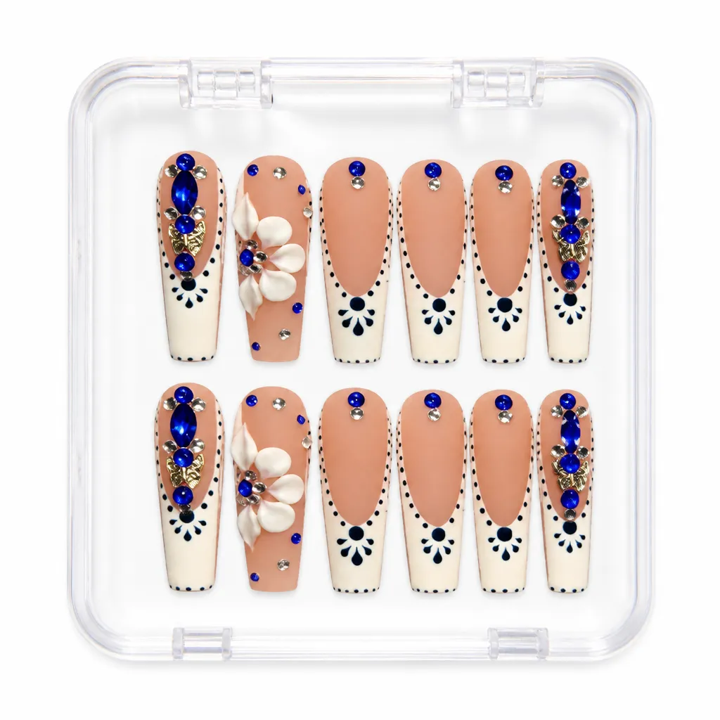Azure Bloom Almond – Xưởng gia công Nailbox Sỉ thủ công