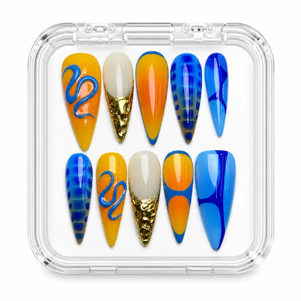 Azure Flame Coffin – Xưởng gia công Nailbox Sỉ thủ công