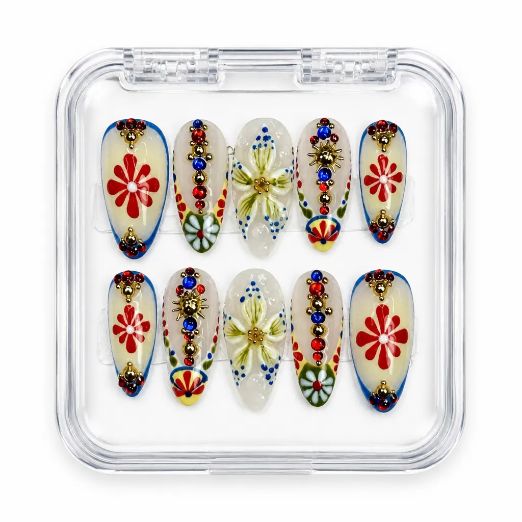 Baroque Blossom – Xưởng gia công Nailbox Sỉ thủ công