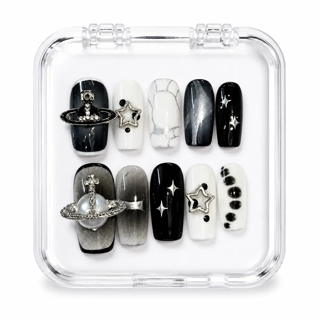 Black Obsidian Sparkle – Xưởng gia công Nailbox Sỉ thủ công