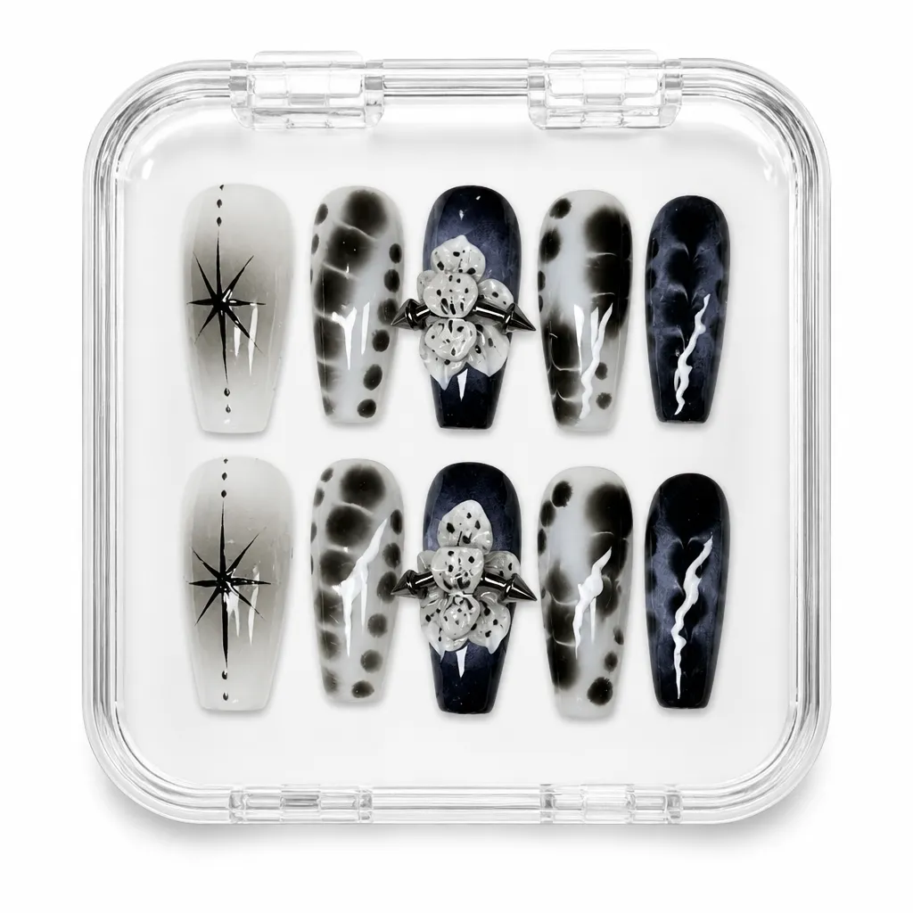 Black Orchid Noir – Xưởng gia công Nailbox Sỉ thủ công