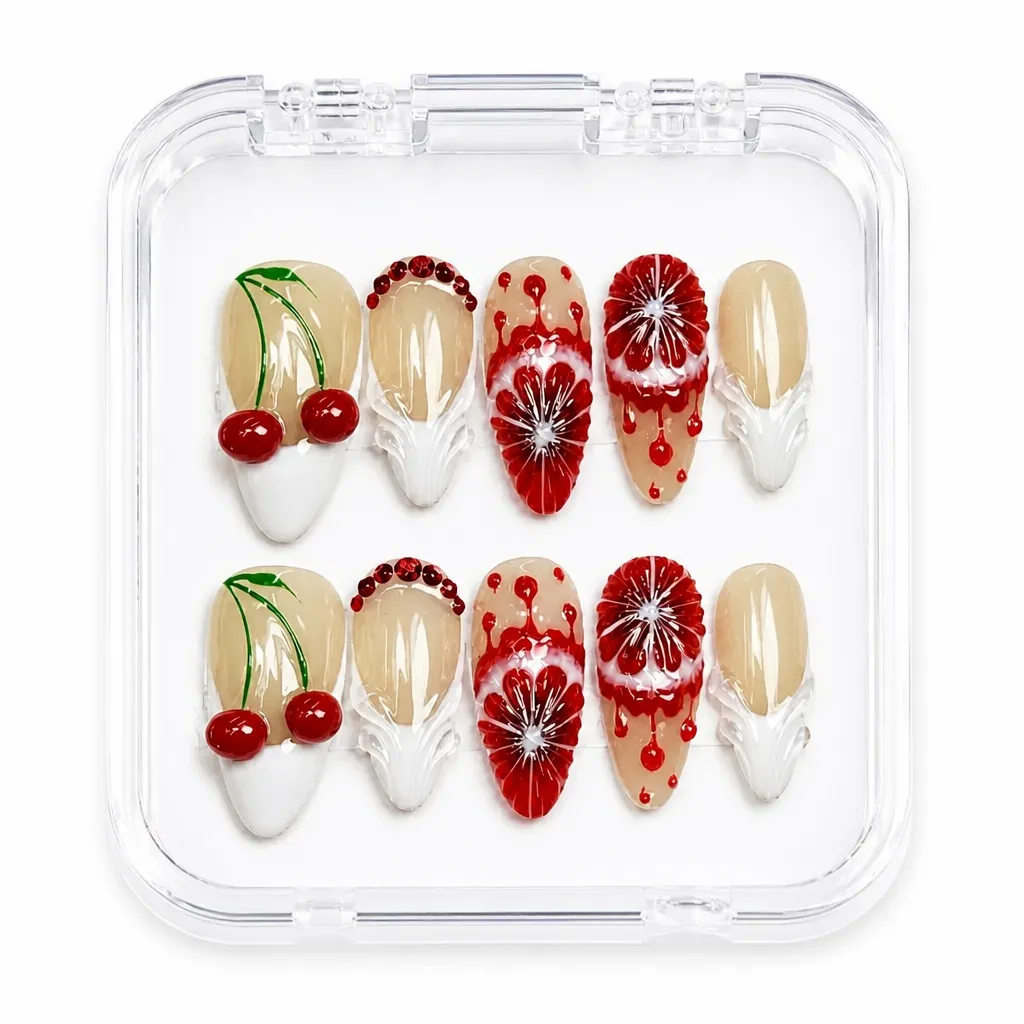 Bloody Cherry Citrus – Xưởng gia công Nailbox Sỉ thủ công