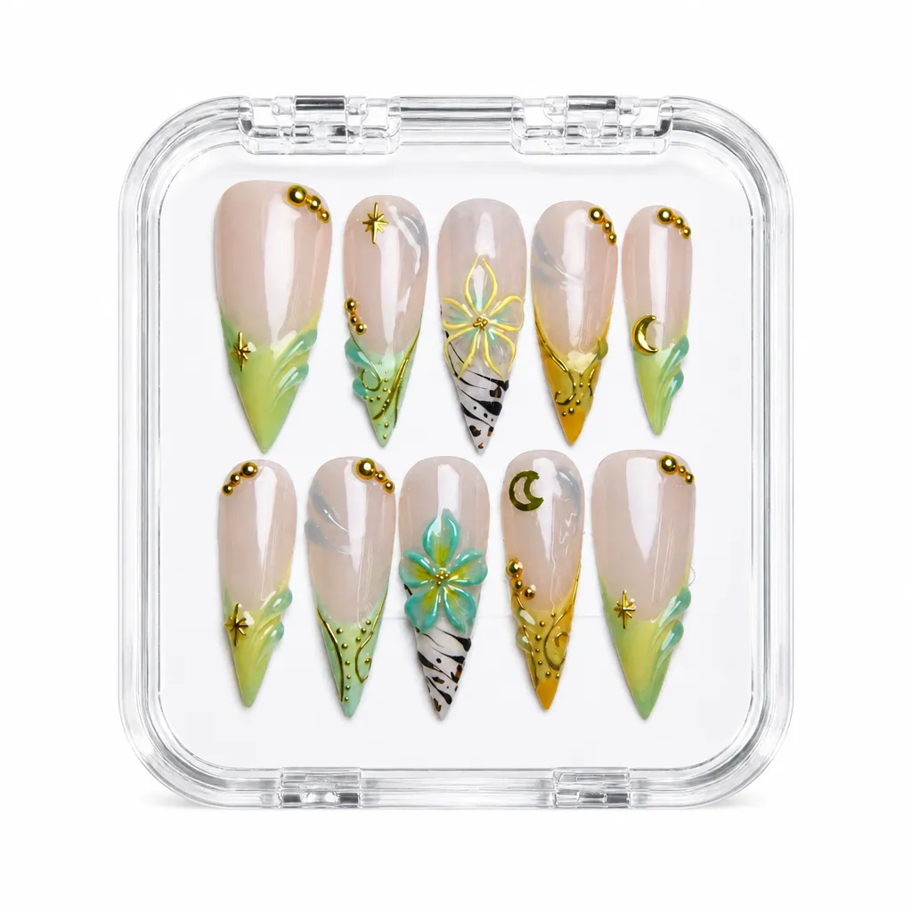 Bloom Botanical Luxe – Xưởng gia công Nailbox Sỉ thủ công