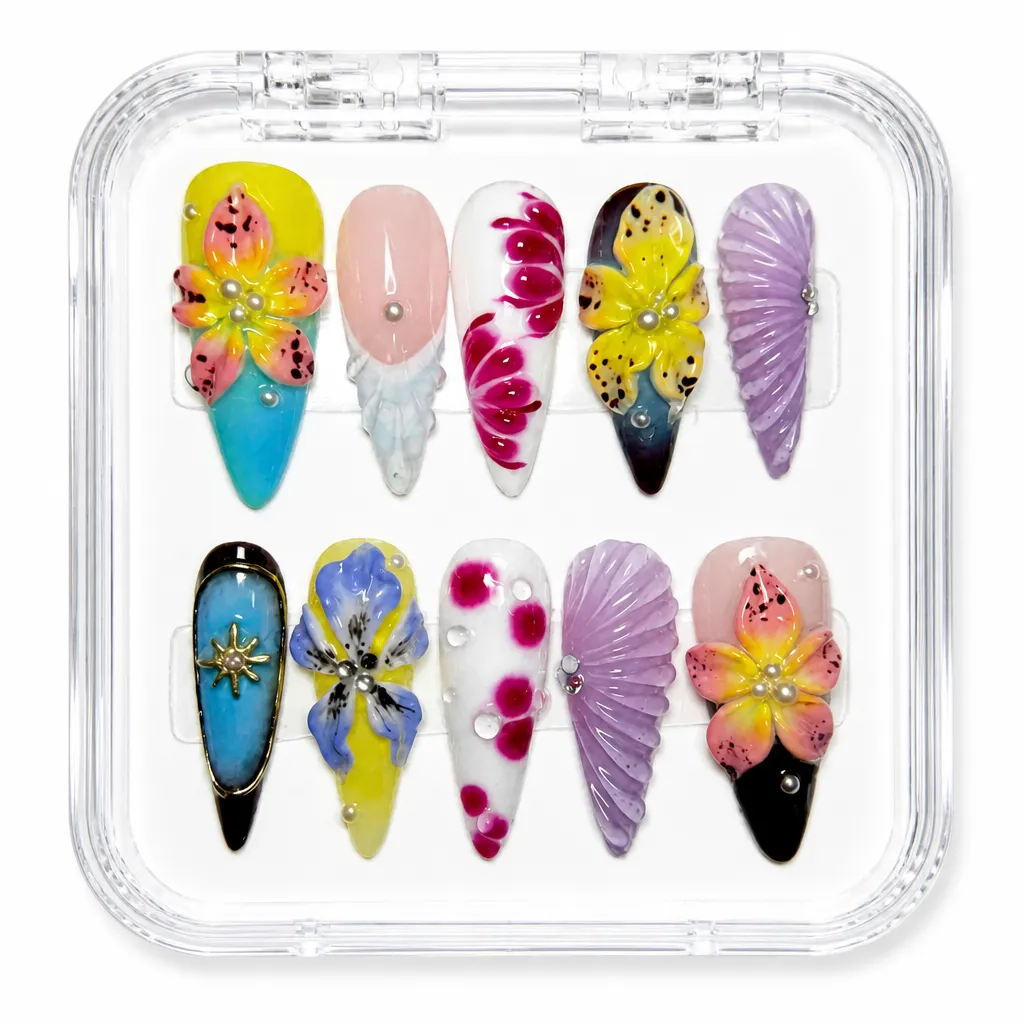 Bloom Ombre Luxe – Xưởng gia công Nailbox Sỉ thủ công