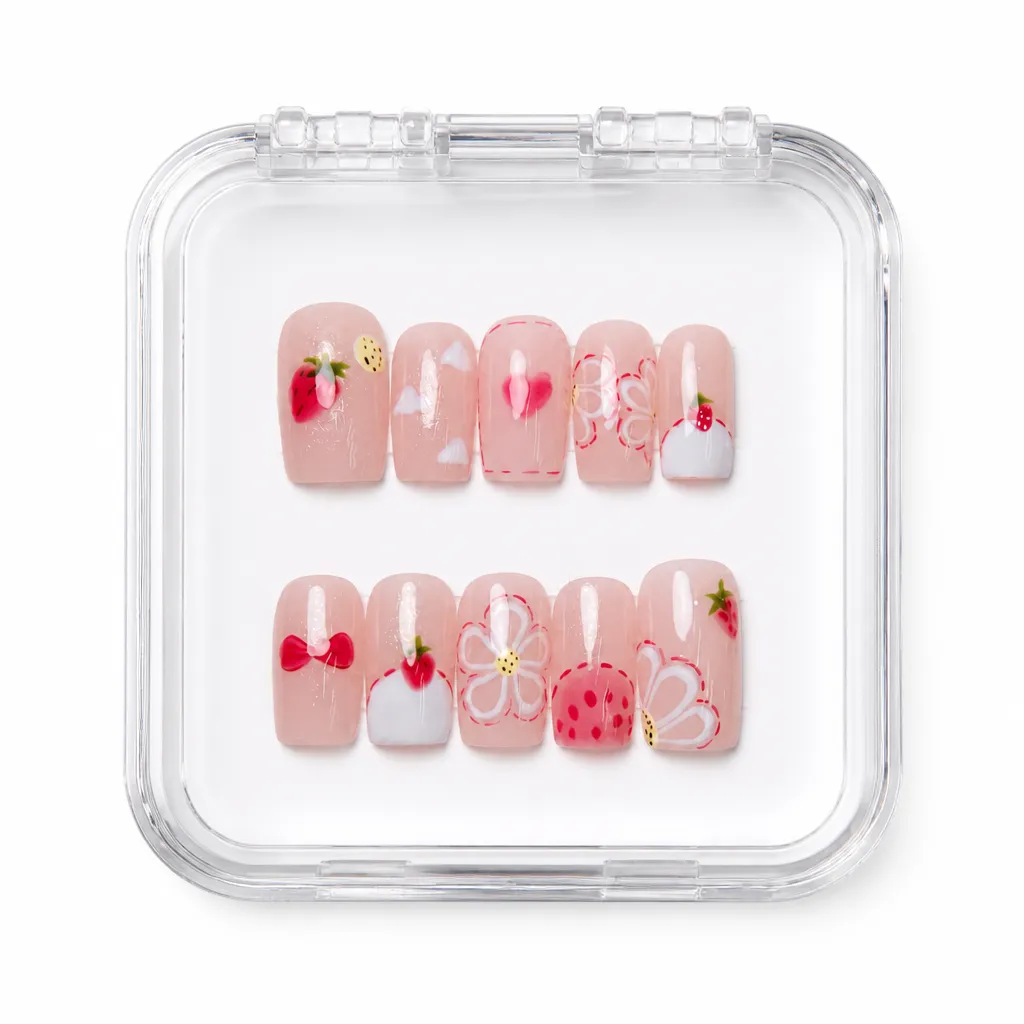 Blossom Gradient Oval – Xưởng gia công Nailbox Sỉ thủ công