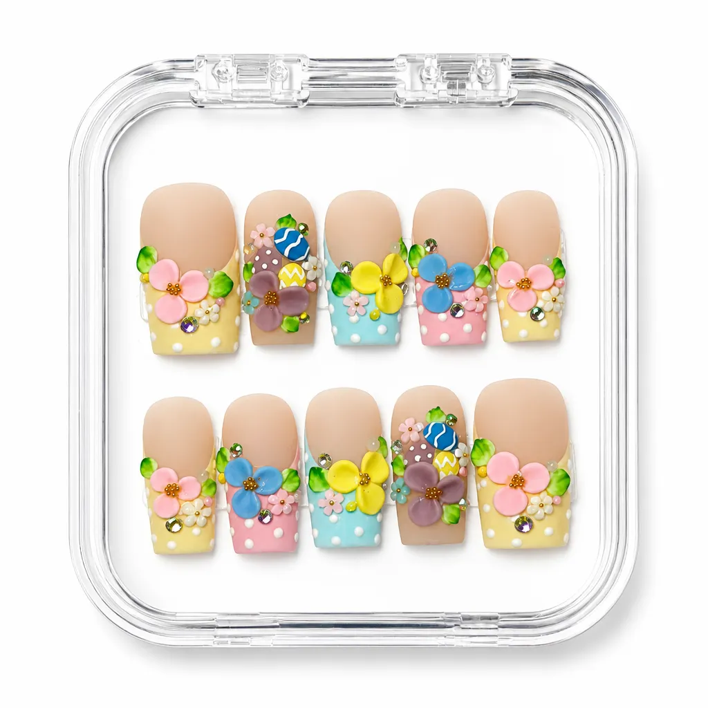 Blossom Luxe Square – Xưởng gia công Nailbox Sỉ thủ công