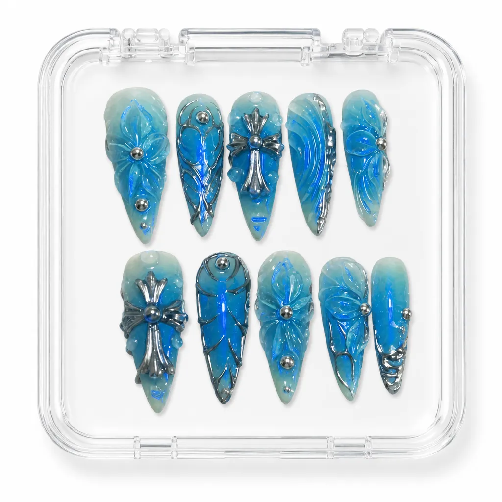 Blue Chrome – Xưởng gia công Nailbox Sỉ thủ công