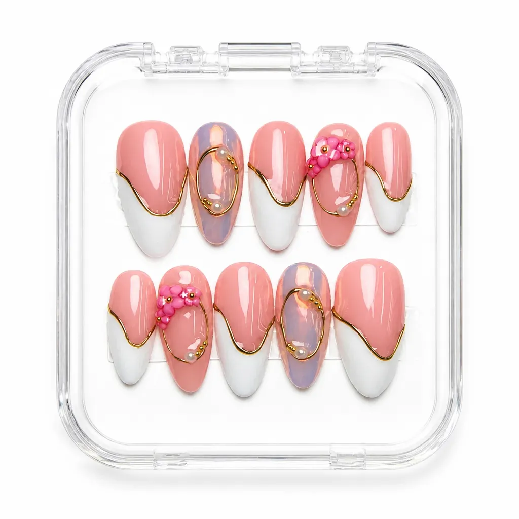 Blush Ombre Elegance – Xưởng gia công Nailbox Sỉ thủ công