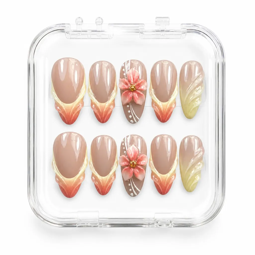 Blush Petal Dream – Xưởng gia công Nailbox Sỉ thủ công