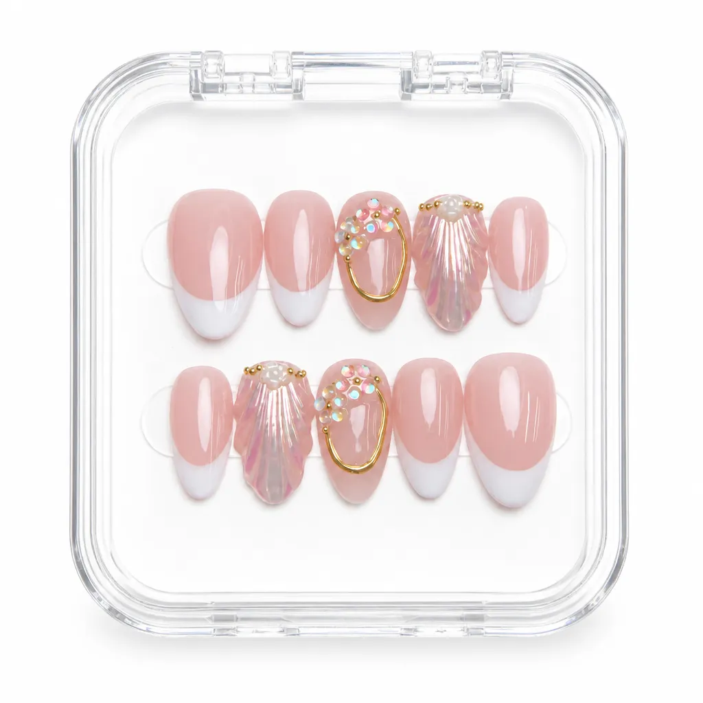 Blush Radiance – Xưởng gia công Nailbox Sỉ thủ công