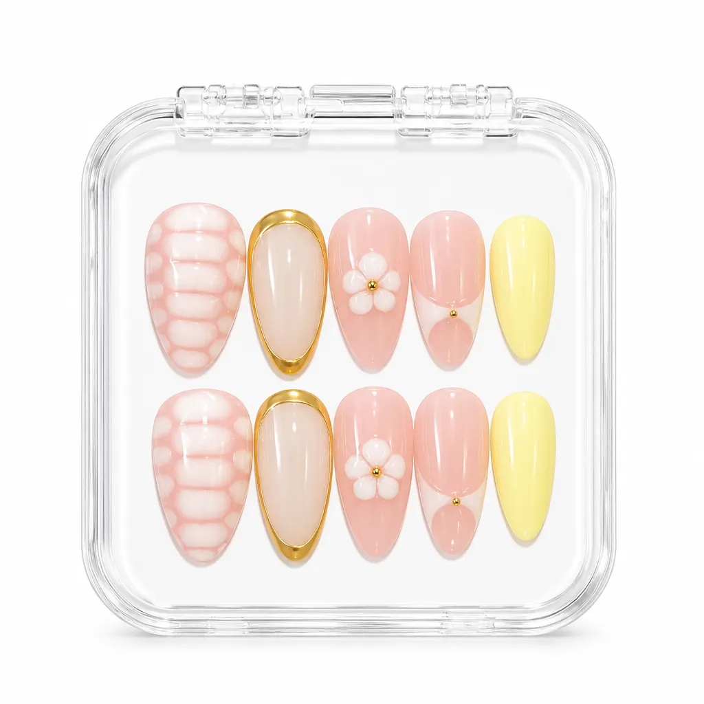 Blushed Elegance – Xưởng gia công Nailbox Sỉ thủ công