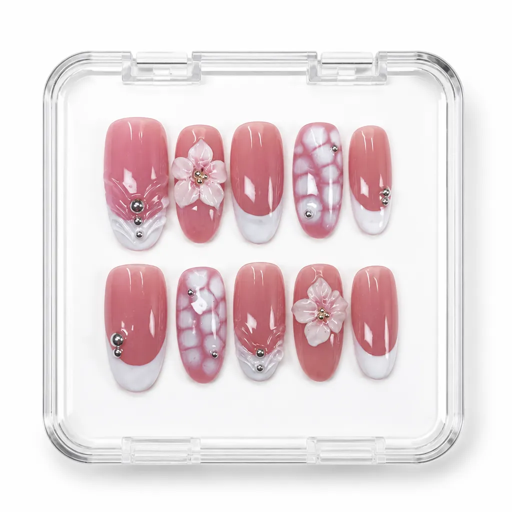 Blushing Blossom French – Xưởng gia công Nailbox Sỉ thủ công