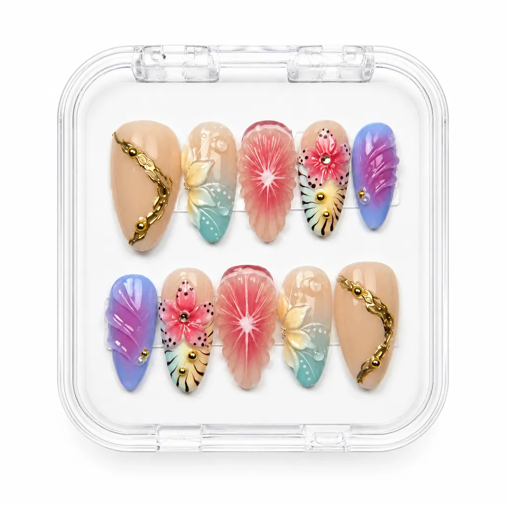Botanical Aurora – Xưởng gia công Nailbox Sỉ thủ công