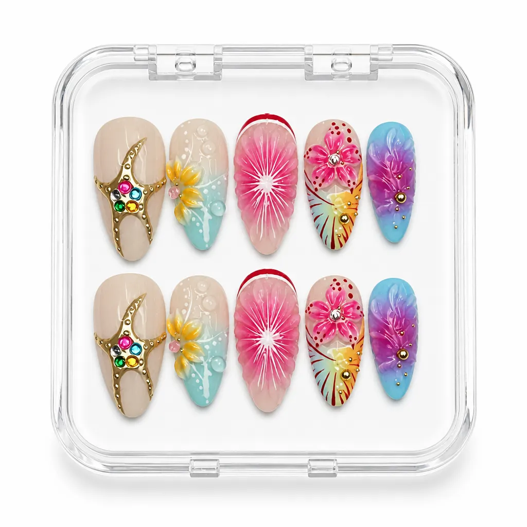 Botanical Dreamscape – Xưởng gia công Nailbox Sỉ thủ công