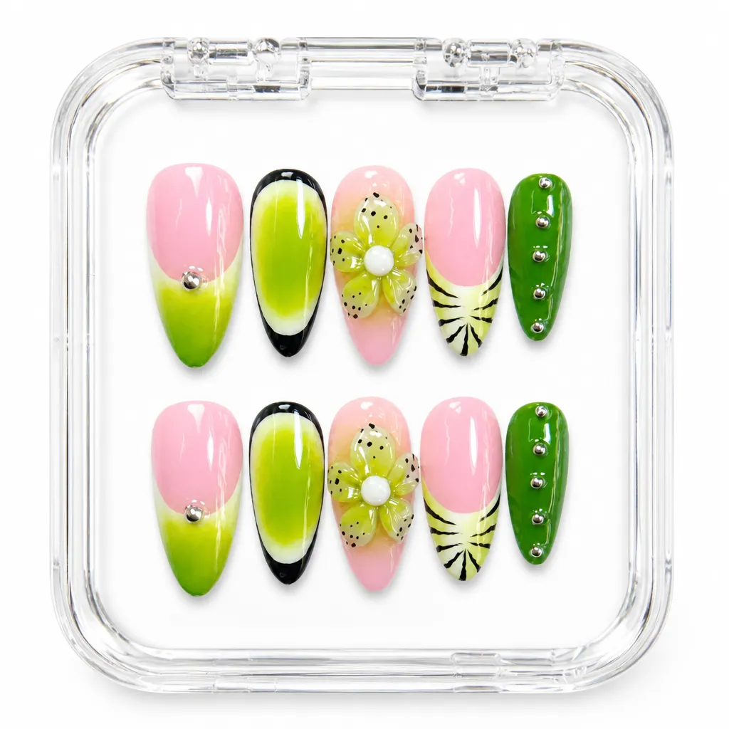 Botanical Elegance – Xưởng gia công Nailbox Sỉ thủ công