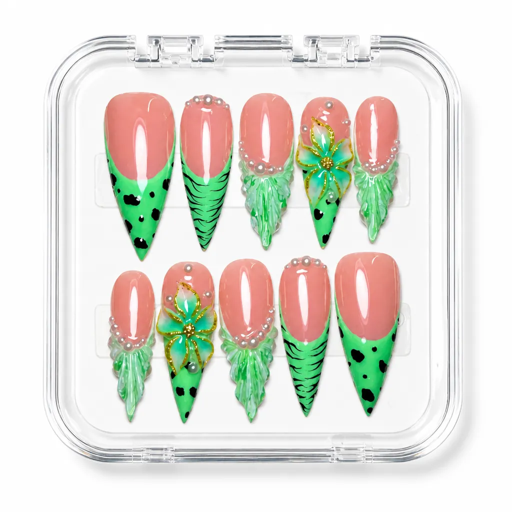 Botanical Elegance Coffin – Xưởng gia công Nailbox Sỉ thủ công