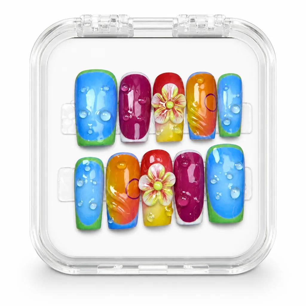 Botanical Gradient Ballerina – Xưởng gia công Nailbox Sỉ thủ công