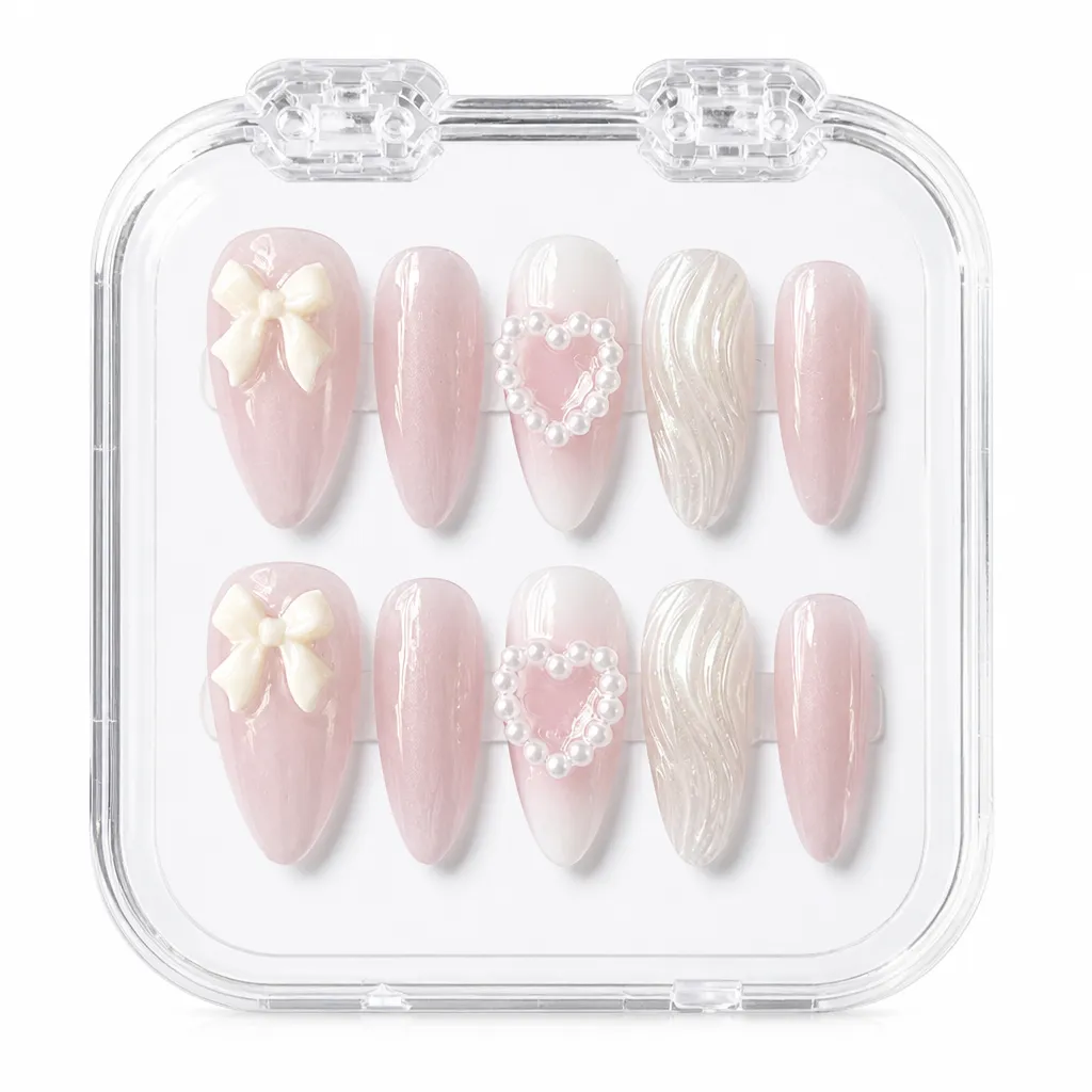 Bridal Bow Romance – Xưởng gia công Nailbox Sỉ thủ công