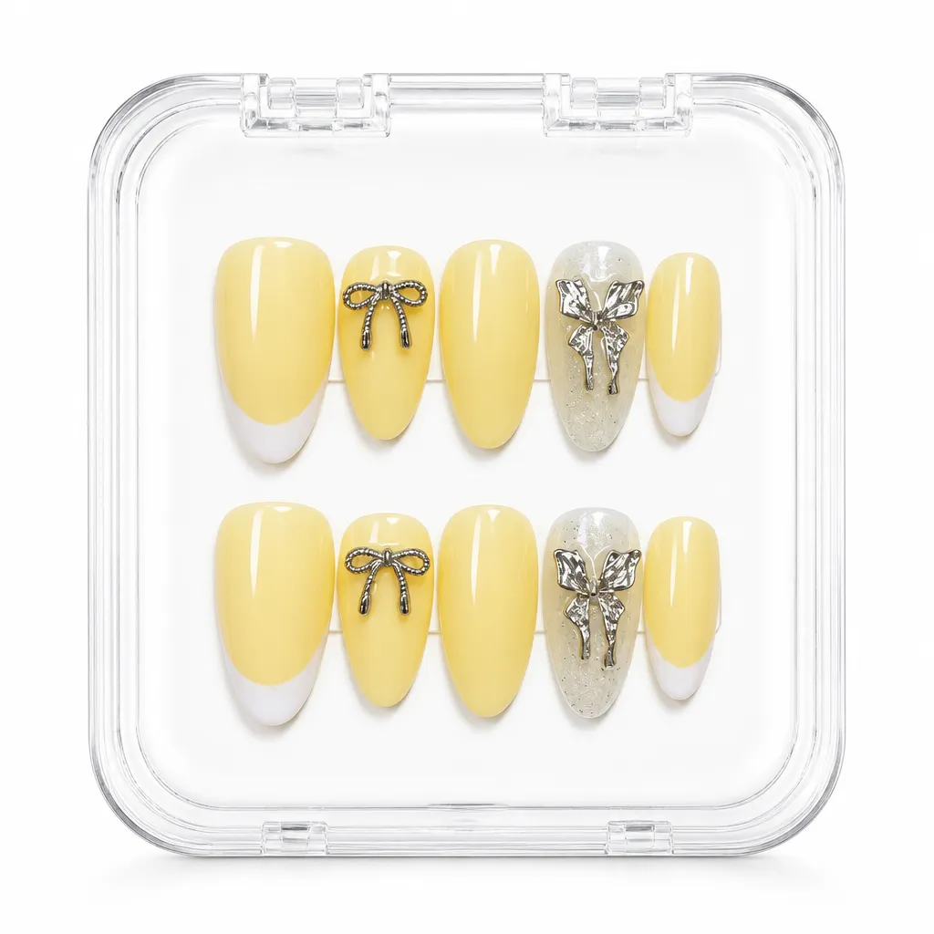 Buttercup Butterfly Bow – Xưởng gia công Nailbox Sỉ thủ công