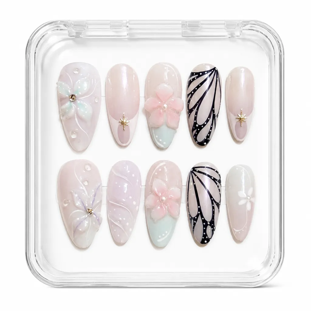 Butterfly Garden Dream – Xưởng gia công Nailbox Sỉ thủ công
