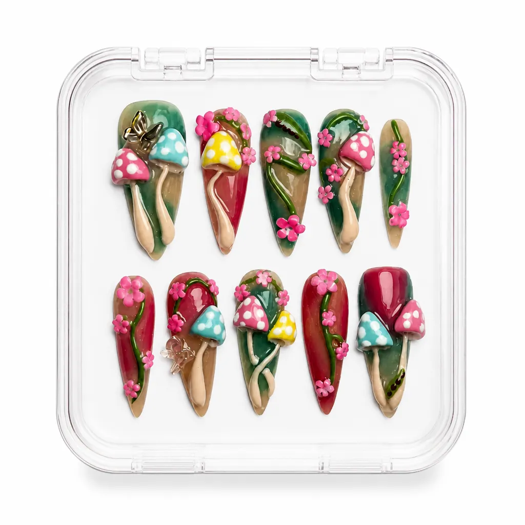 Candy Bloom Elegance – Xưởng gia công Nailbox Sỉ thủ công
