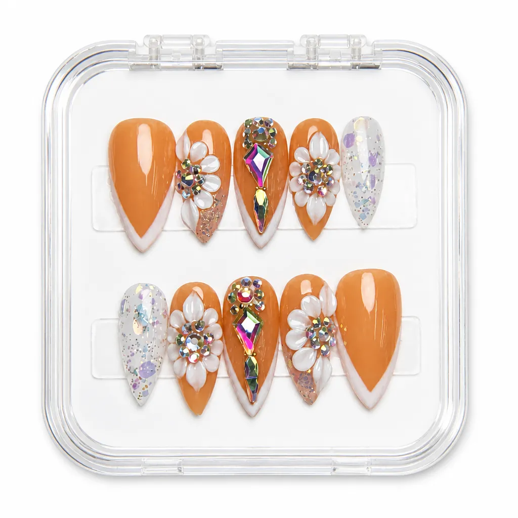 Caramel Opulence – Xưởng gia công Nailbox Sỉ thủ công