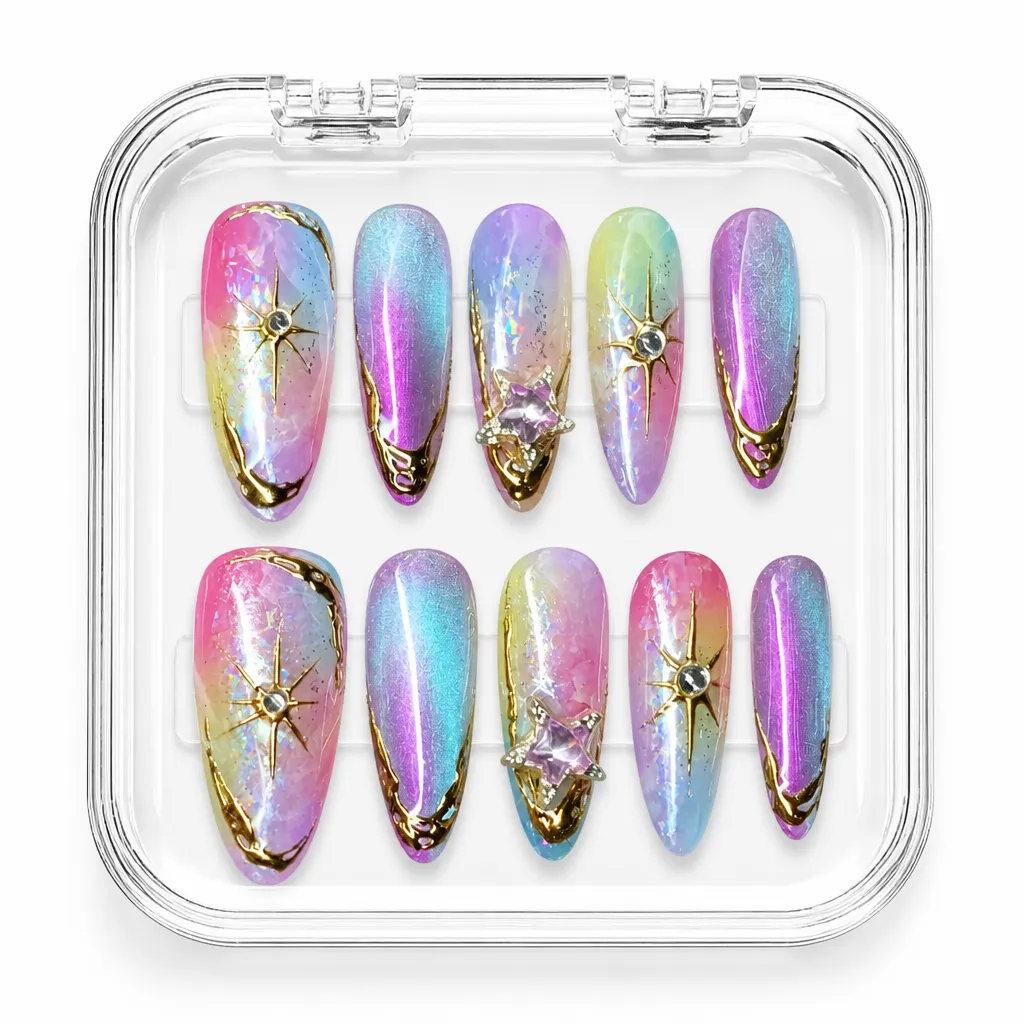 Celestial Aurora Dream – Xưởng gia công Nailbox Sỉ thủ công