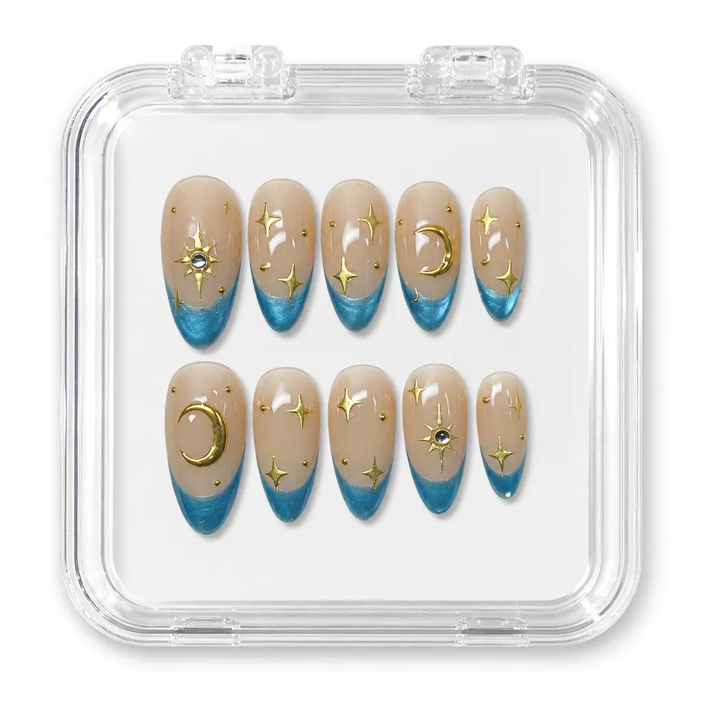 Celestial Blue Magic – Xưởng gia công Nailbox Sỉ thủ công