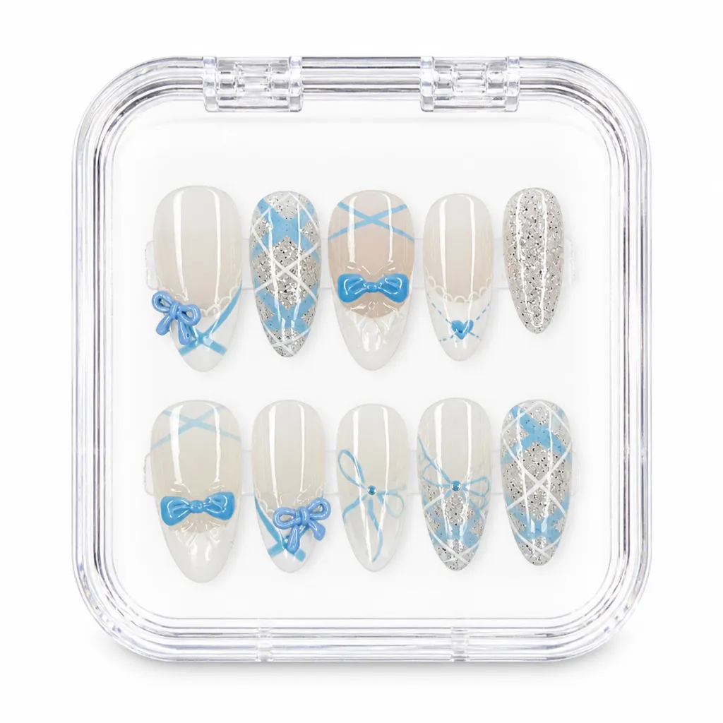 Celestial Bow Elegance – Xưởng gia công Nailbox Sỉ thủ công