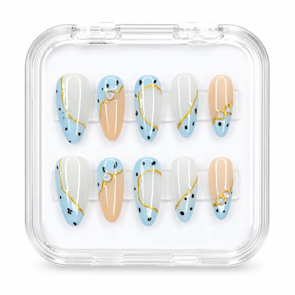 Celestial Breeze – Mẫu Nailbox Sỉ Thiết Kế Thủ Công