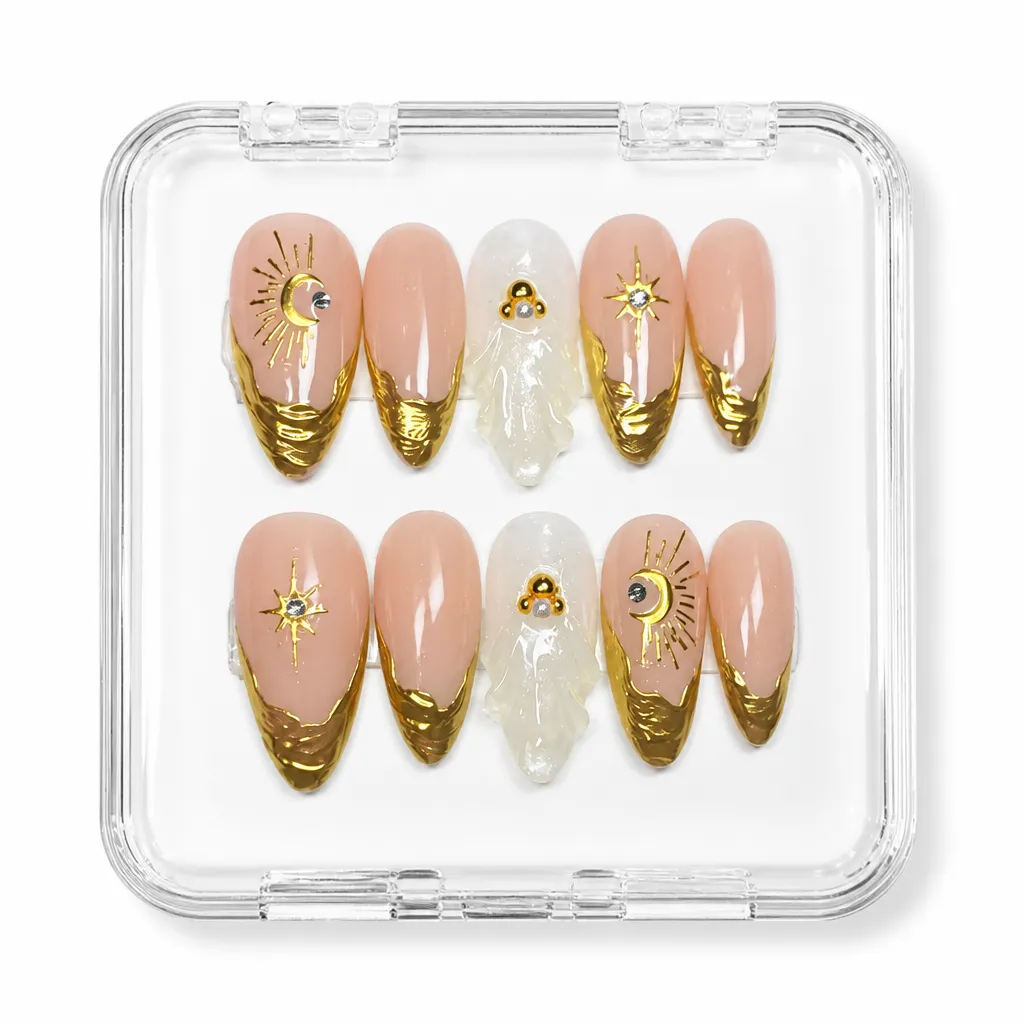 Celestial Dawn Elegance – Xưởng gia công Nailbox Sỉ thủ công
