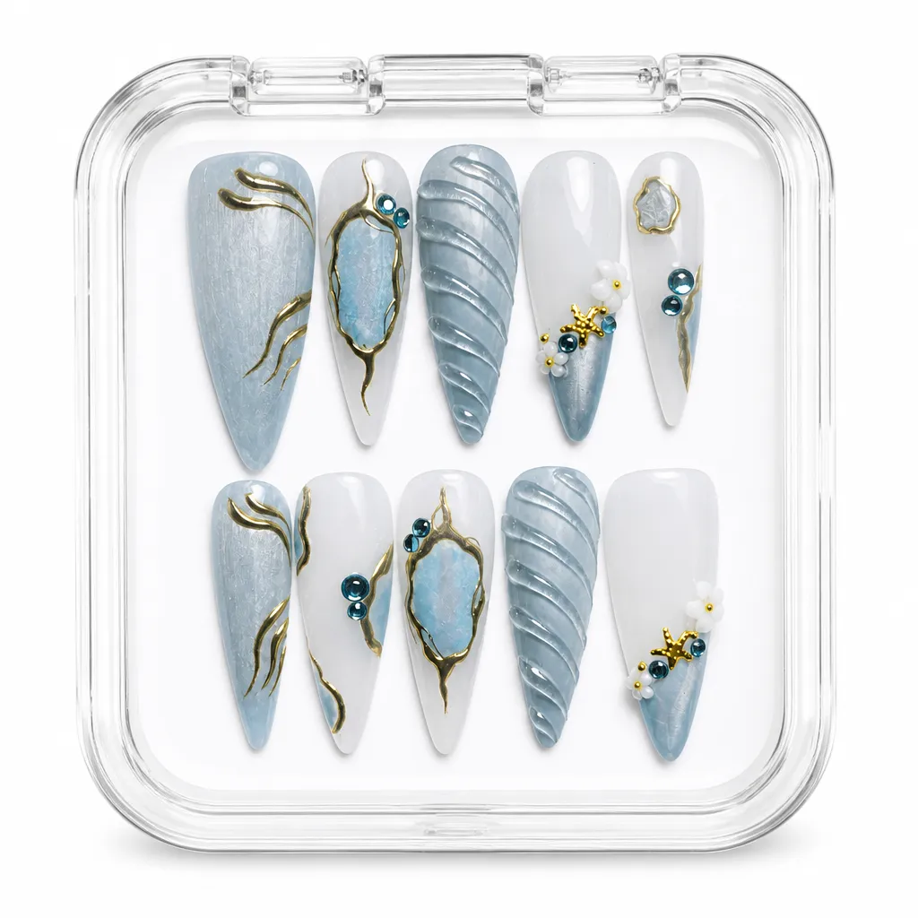 Celestial Drift – Xưởng gia công Nailbox Sỉ thủ công