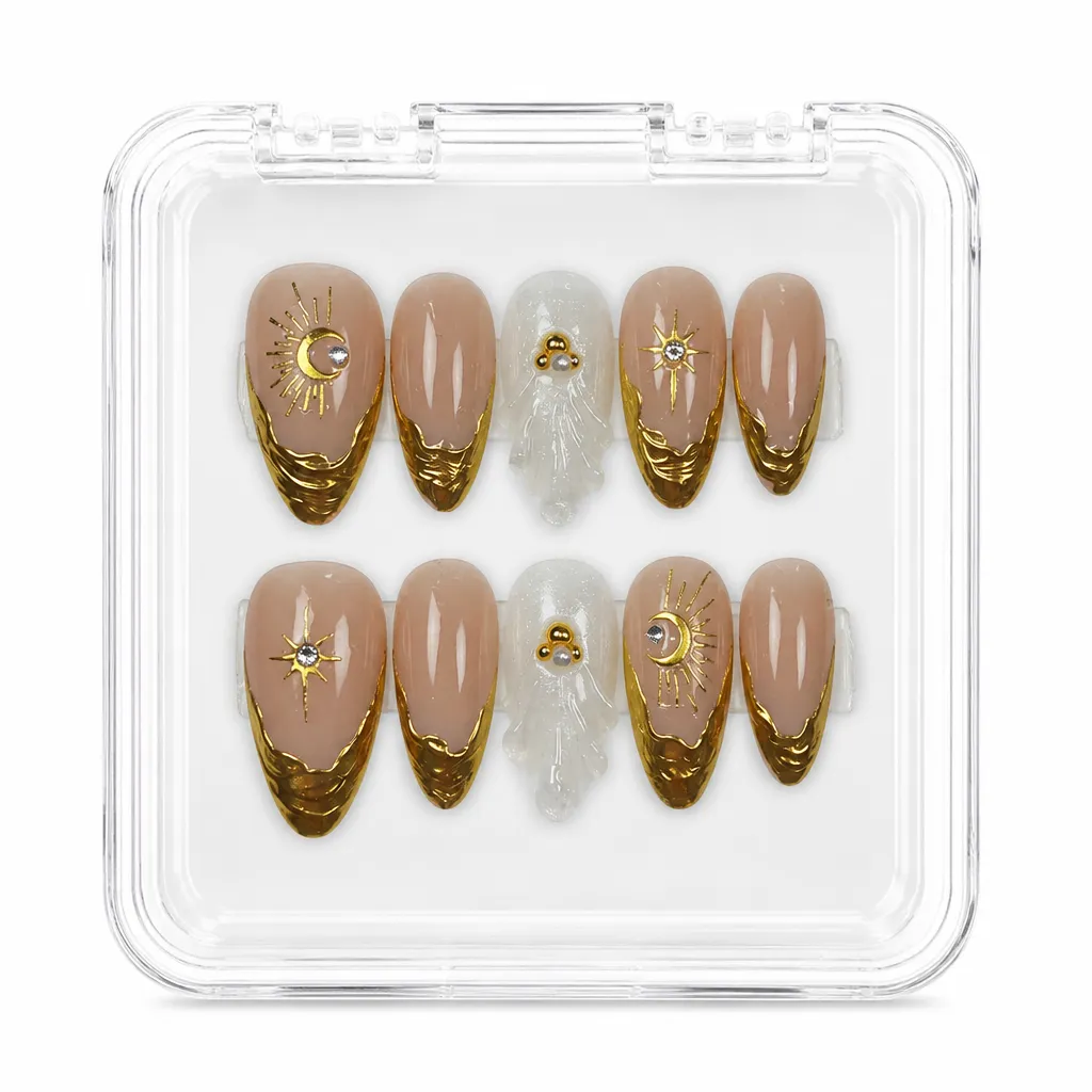 Celestial Golden Nude – Xưởng gia công Nailbox Sỉ thủ công
