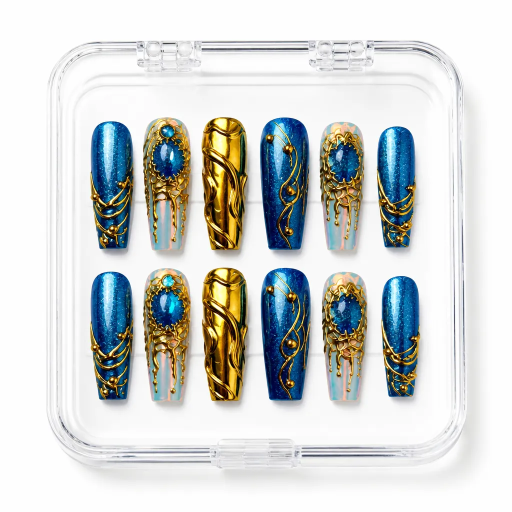 Celestial Luxe Coffin – Xưởng gia công Nailbox Sỉ thủ công
