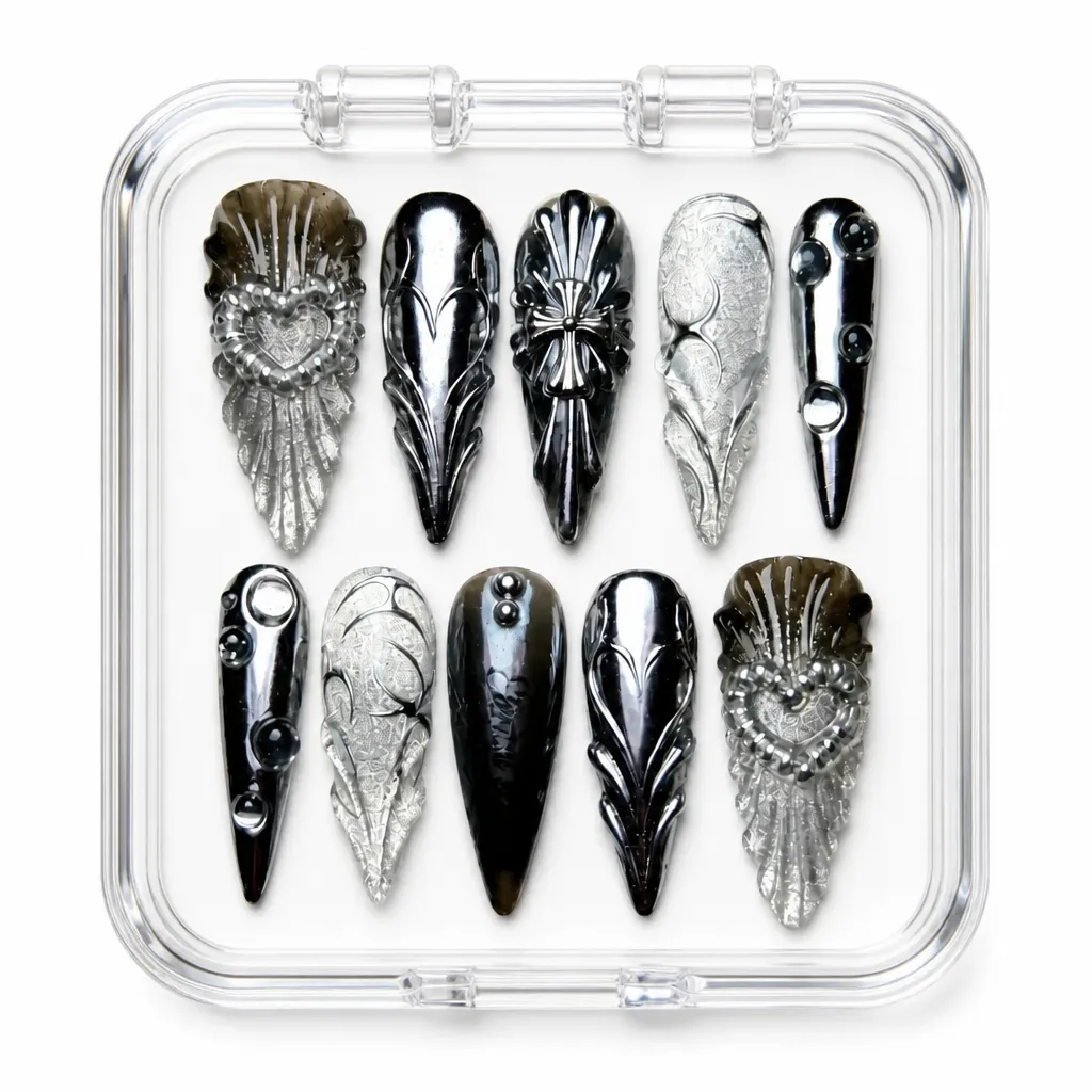 Celestial Noir – Xưởng gia công Nailbox Sỉ thủ công