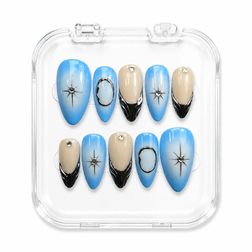 Celestial Silver Chrome – Xưởng gia công Nailbox Sỉ thủ công