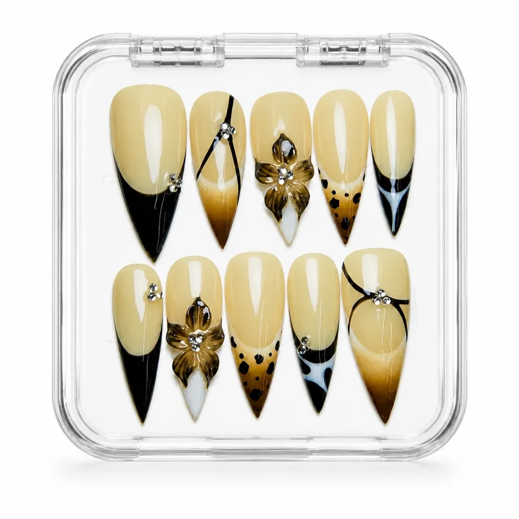 Champagne Golden Luxe – Xưởng gia công Nailbox Sỉ thủ công